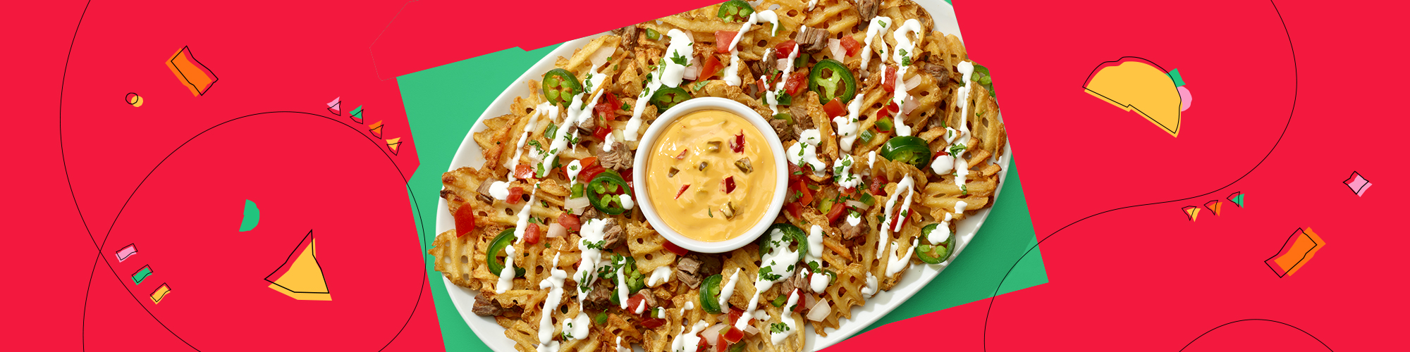 Carne Asada Waffle Fries