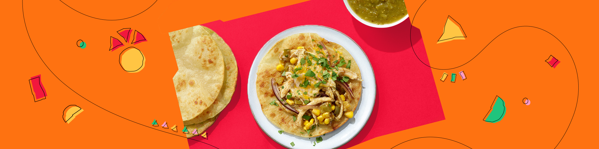 Roasted Street Corn and Chicken Tostadas