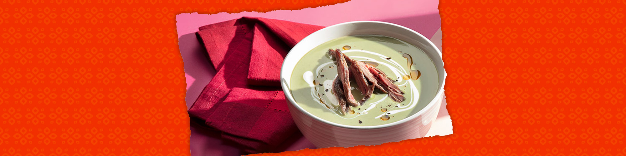 Creamy Mole Verde and Skirt Steak Soup