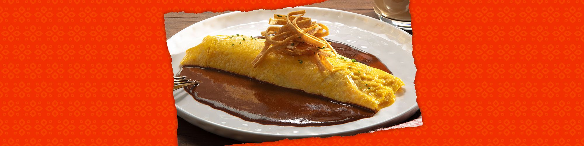salsas omelette with mole banner