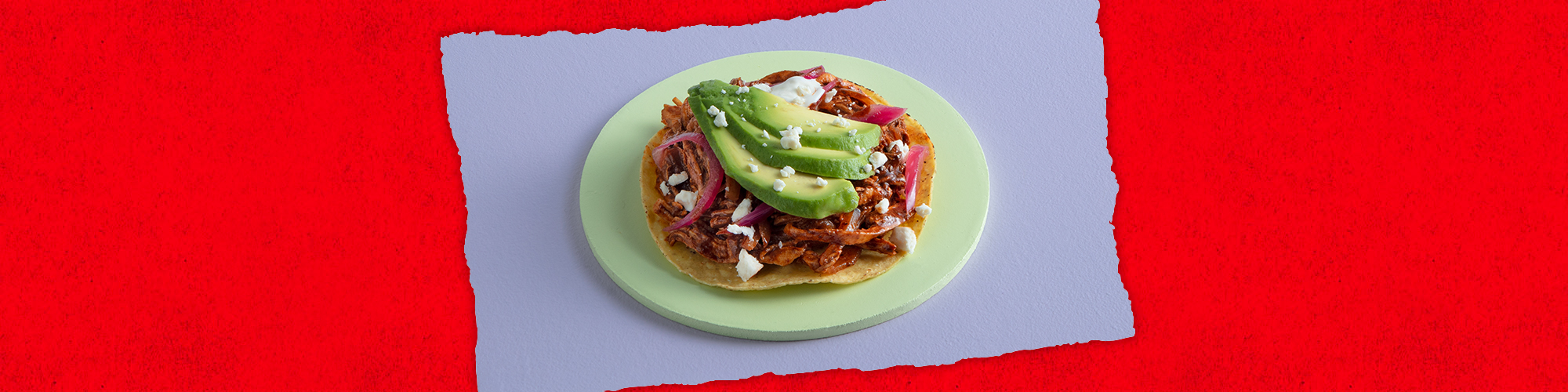 Tostada De Adobo Con Pollo