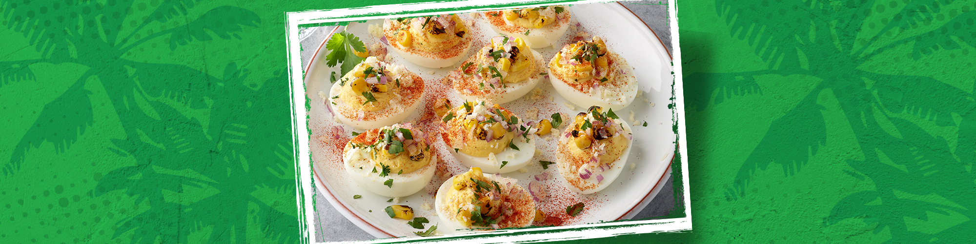 Elote Deviled Eggs