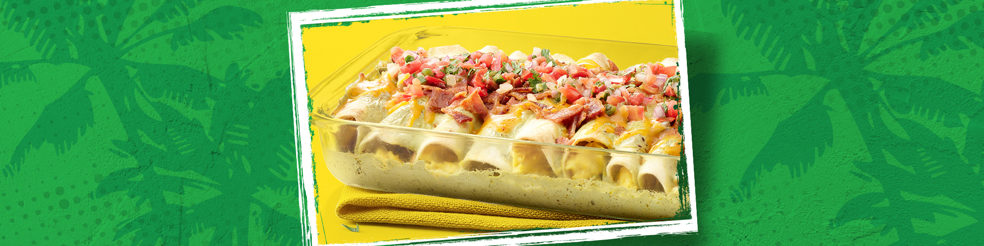 Creamy Green Chile Breakfast Enchiladas