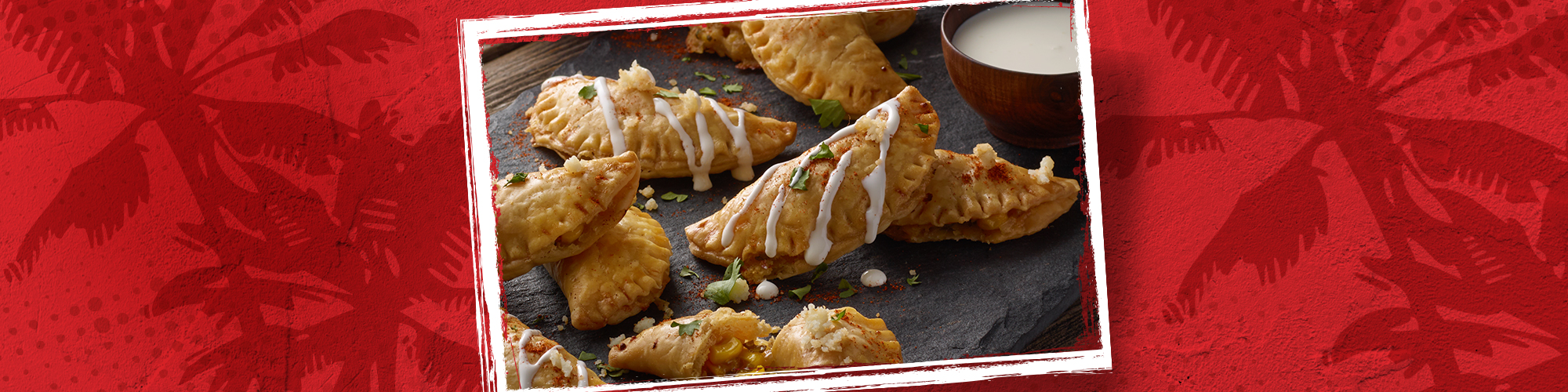 Cheesy Street Corn Empanadas