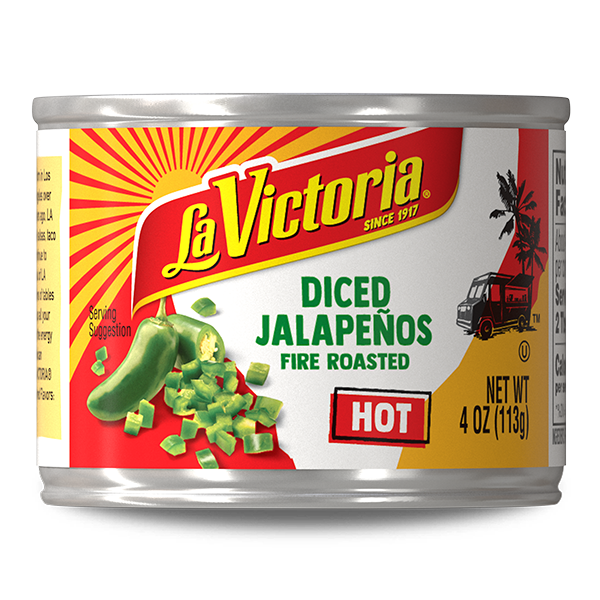 LA VICTORIA® Fire Roasted Diced Jalapeños Hot